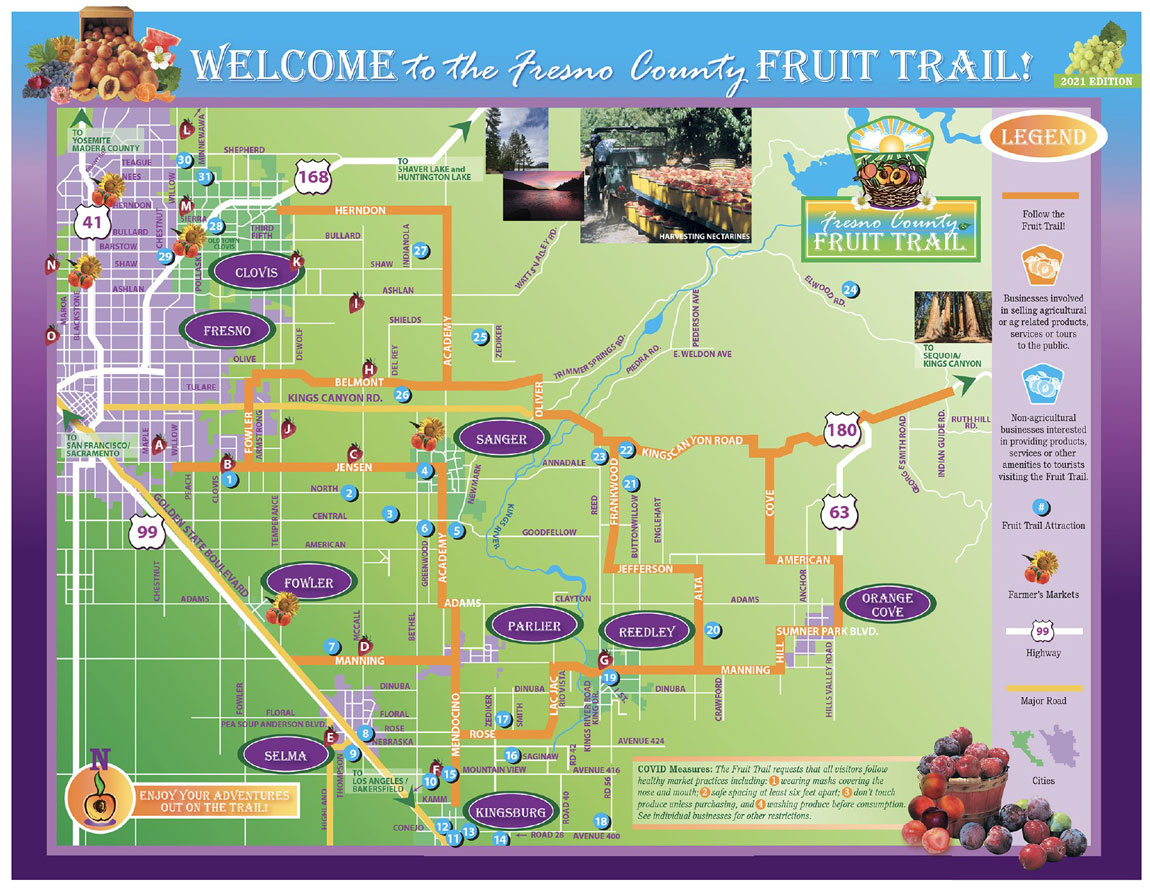 2021 Fruit Trail Map